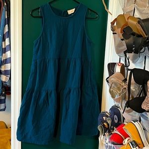 Teal Aqua blue babydoll tier vintage dress universal threads Target a new day